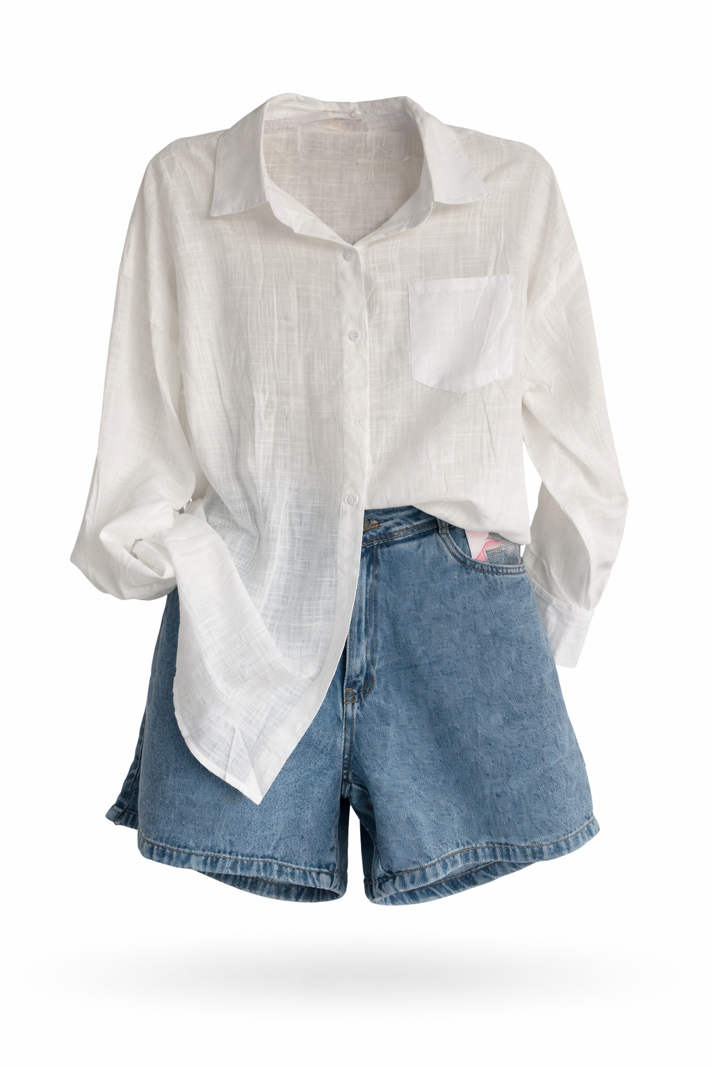 Shorts Jeans Meia Coxa