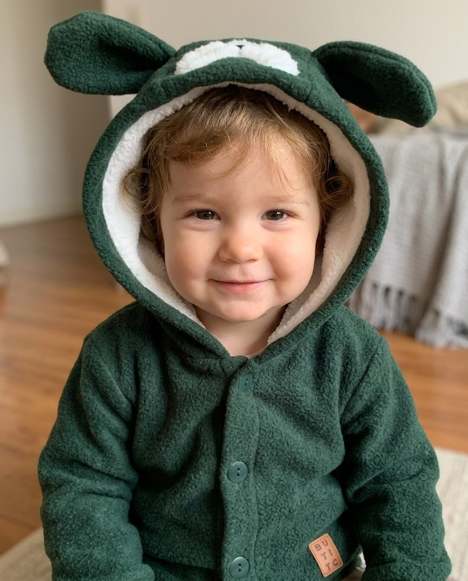 Casaco em Plush Bouclé