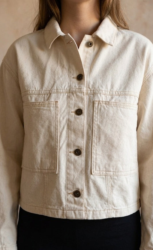 Jaqueta em Jeans Claro
