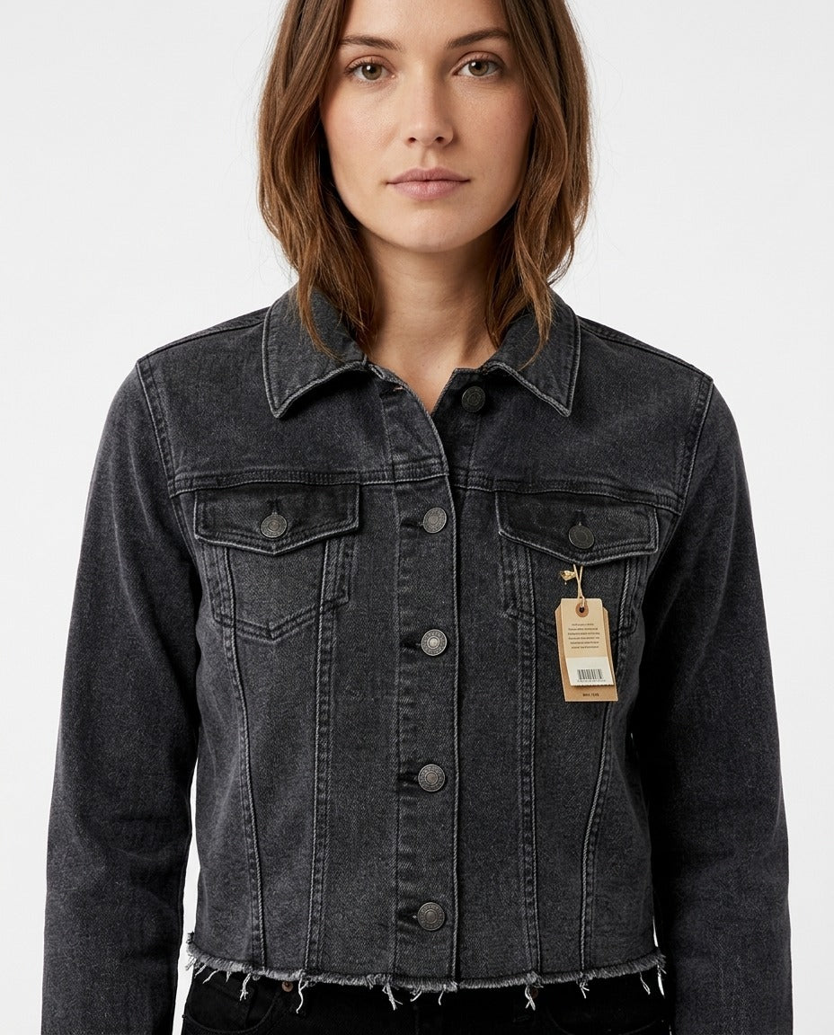 Jaqueta Jeans Cropped